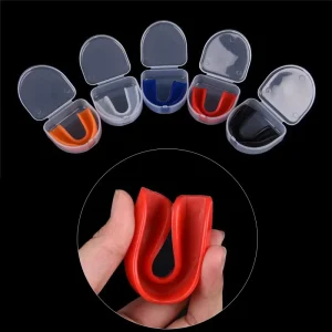 Printed Sports Mouth Guard Adult Mouth Guard With Plastic Box Boxing Mouthguard