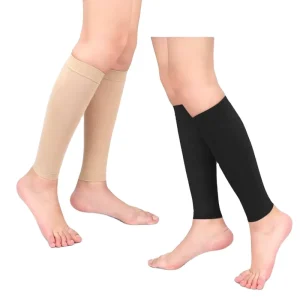 Professional 15-20mmHg Compression Calf Guards Elastic Shin Sleeves for Sports Recovery & Circulation Boost