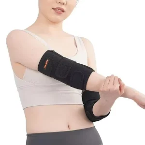 Professional Adjustable Arm Sleeve Elbow Immobilizer Neoprene Elbow Brace for Ulcer Nerve Entrapment Ultrasound Protective
