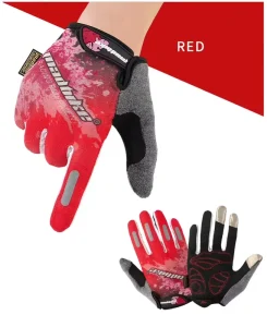 Professional Anti Slip Cycling Gloves with Wrist Support for Outdoor Sports Full Finger Breathable Biking Gloves