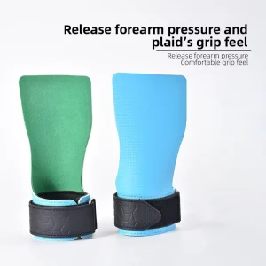 Professional Anti Slip Hand Grips with Integrated Wrist Support for Weightlifting Crossfit Gym Palm Protector