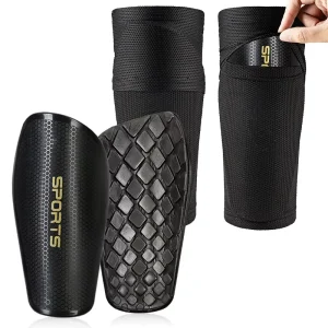 Professional Breathable Lightweight Anti Collision Thicken EVA Soccer Shin Guards Pads With Sleeves