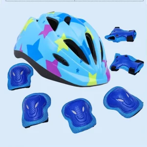 Professional Children and Teen Combined Sports Protective Gear Set for Roller Skating Bike Inline Skating Multi Pattern Design