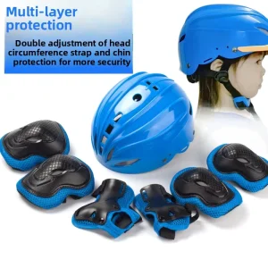 Professional Children’s Roller Skating Protective Gear Set with Helmet and Knee Pads