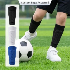 Professional Children’s Soccer Shin Guards EVA Honeycomb Padded Football Compression Leg Sleeves Anti-Collision Anti-Slip