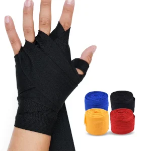 Professional Cotton Sports Fitness Training Bandage Elastic Wrist Guard Boxing Bandage Customizable