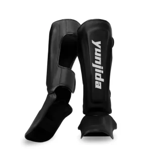 Professional Custom Shin Guards PU Leather Martial Arts Training Protector Fitness Equipment