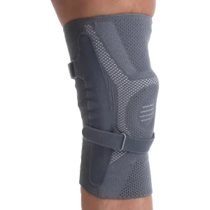 Professional Flexible Flat Knitting Knee Support Gym Hinged Compression Brace for Knee Pain Relief with Protection