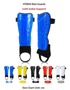 Professional Football Shin Ankle Knee Guards Hook and Loop Closure PU Material Children Adult Sports Guard