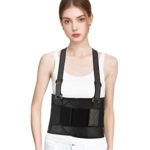 Professional Heavy Duty Work Back Support Belt Adjustable Lumbar Brace Protective Rehabilitation Medical