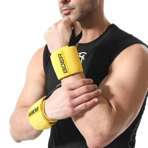 Professional Heavy Duty Wrist Wraps Adjustable Thumb Loop Support For Weightlifting Powerlifting