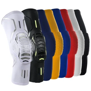 Professional High Elastic Breathable Shockproof Anti Slip Sport Safety Support Compression Honeycomb EVA Padded Knee Pads