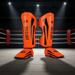 Professional Muay Thai Shin Guards For MMA Kickboxing Sparring Padded Instep Protection Leather Factory Price