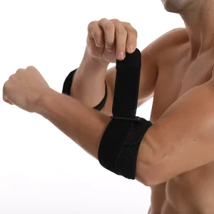 Professional Neoprene Thick Elbow Guard for Bench Press & Strength Training Adjustable Protection Gear
