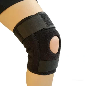 Professional Non-slip Sports Fitness Climbing Elastic Flexible Protective Gear Knit Knee Brace Knee Wrap for Adults