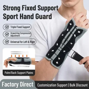 Professional Orthopedic Hand Stabilizer Wrist Guard with Palm Support Plate for Typing Medical Injury Recovery
