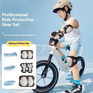 Professional Skateboard Roller Skating Protective Gear Anti-Fall Knee Elbow Pads for Boys Girls for Riding Helmets