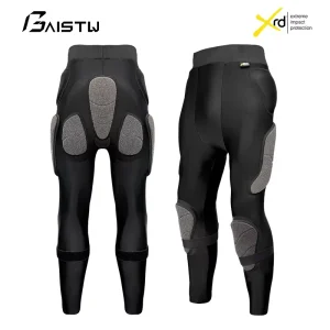 Professional Ski Kevlar Spandex Slim-Fit Stabilizer Protective Gear Set Sports Anti-fall Knee Pads Hip Protectors