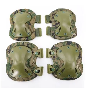 Professional Sports Protective Adjustable Tactical Knee and Elbow Pads Set for Hunting Climbing Shooting Safety Guard Pads