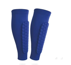 Professional Sports Shin Guards with Hexagonal Shock-Absorbing Knee Pads and Calf Sleeves for Soccer, Basketball