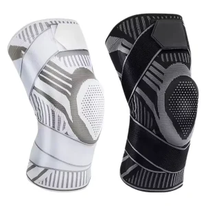 Professional Sports Silicone Stabilizer Kneecaps Knee Protective Sleeve for Basketball Running Joint Protector for Elbow Knees