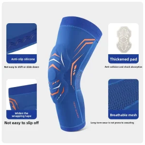 Professional Thickened Neoprene Anti Collision Basketball Knee Pads Breathable Adjustable Elasticity Compression Leg Gear