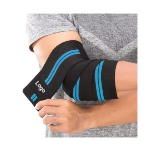Professional Wrist Elbow Knee Wraps Elastic Straps Brace Support Protector for Weightlifting Workout Bodybuilding Gym Fitness