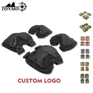 Protective 2nd Gen Nylon Tactical Knee & Elbow Pads with Padded Straps for Outdoor Sports Hunting Skating Safety Gear