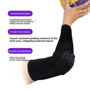 Protective Gear Honeycomb Anti collision Breathable Spandex Professional Protection Elbow Sleeve Shock Absorption Spring