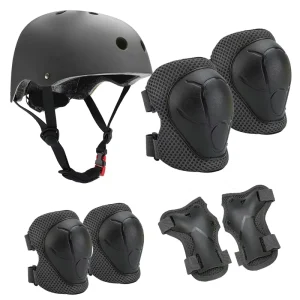 Protective Gear Set Cotton Knee Pads Elbow Pads Guards Kids Safety Gear Roller Skating Bike Riding Inline Sports