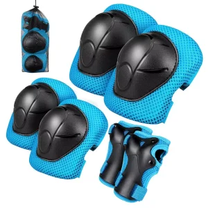 Protective Gears Set for Kids Children Knee Pad Elbow Pads Wrist Guards Child Safety Protector Kit for Cycling Bike Skating
