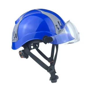 Protective Hard Hats ABS Construction with Visor Safety Helmets for Climbing and Rescue