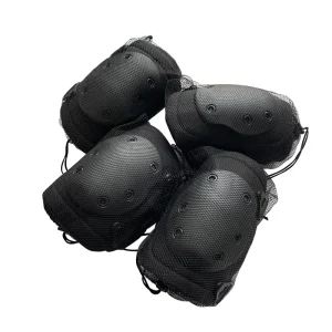 Protective Set of Elbow and Knee Pads for Outdoor Sporting Activities