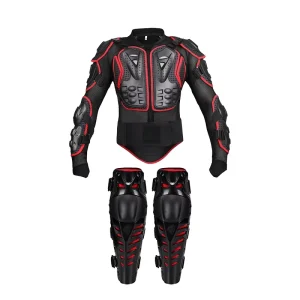 Protective Vest Outdoor Sports Cycling Armor Clothes Knee Protectors Motorcycle City Riding Cycling Armor Set Protective Gear