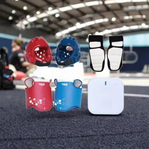 Pss WT Electronic Protective Device for Taekwondo Waychamp Chest Guard and Head Socks High Tech Martial Art Gear