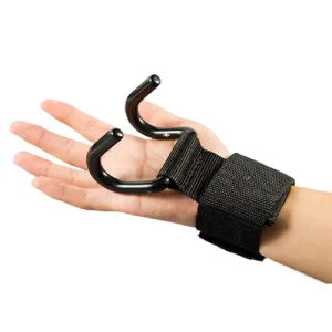Pull Up Weight Lifting Power Hook with Neoprene Wrist Straps for Exercise Gym Fitness Safety Product