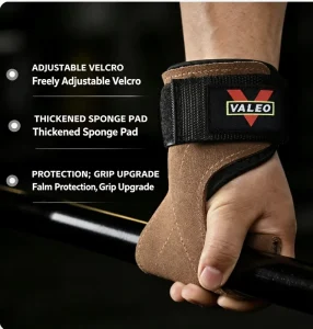 Pull up Assist Belt with Wrist Support Grips Cowhide Gym Gloves with Wrist Straps for Back Training Pull up Horizontal Bar
