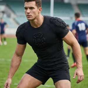 Quick Dry High Density Shockproof EVA American Football Protective Padded Shirt Training Gear Sports Underwear