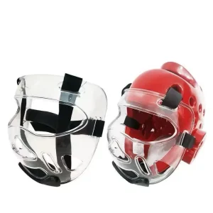 Quteng Custom Printed Waterproof ABS Material Unisex Taekwondo Training Mask Removable Face Mask