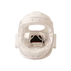 Quteng Karate Training Competition Helmet with Soft Padding and Face Shield Protective Gear