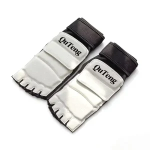 Quteng Taekwondo Foot Guard Martial Arts Foot Guard Kickboxing Foot Guard Taekwondo Ankle Guard PU Leather Foot Guard Taekwondo