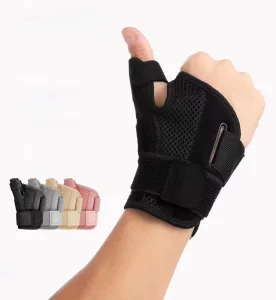 RUNYI Breathable Adjustable Nylon Thumb Guard Wrist Splint Brace Advanced Protection for Unisex Tendonitis Arthritis