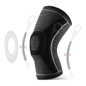 Ready Stock Four Elastic Warm Nylon Knitted Sports Knee Pads Flexible Protective Gear for Outdoor Cycling & Elbow Pads