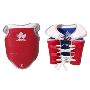 Red Blue Double Martial Art Chest Protector Equipment Taekwondo Chest Guard