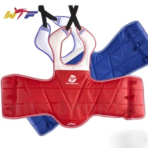 Red Blue Reversible Chest Protector Body Guard Sparring Gear for Kids