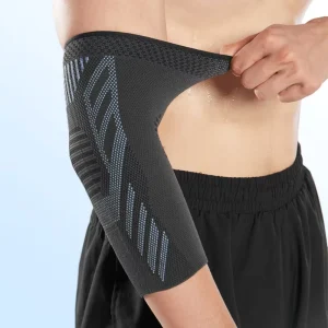 Relief Elbow Knee Pain Breathable Knitting Fabric Non Slip Thin Compression Sleeve Pads Polyester Spandex Material Adult Use