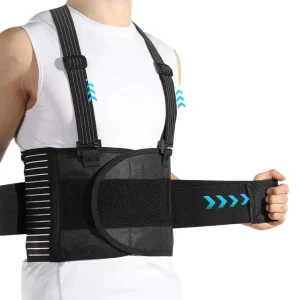 Removable Suspender Shoulder Straps Work Waist Support Brace Elastic Safety Lumbar Protector for Manual Handling Labor Workers