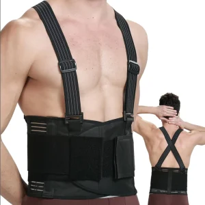 Removeable Straps Back Support Belt Posture Shoulder Adjustable Lower Back Support Belt