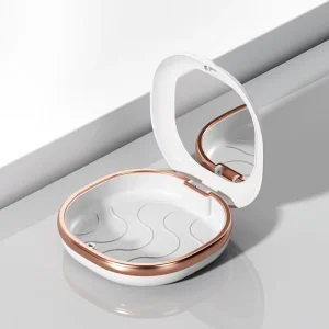 Retainer Case with Magnetic Closure Hinged Lid Portable Slim Night Guard Cases Easy to Clean Aligner Case