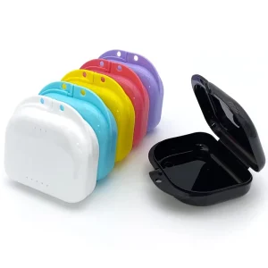 Retainer and Orthodontic Mouth Guard Case with Vent Holes Medical Grade PP Plastic
